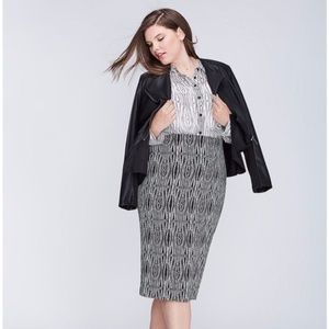 NWOT Lane Bryant Tribal Pencil Skirt Size 26